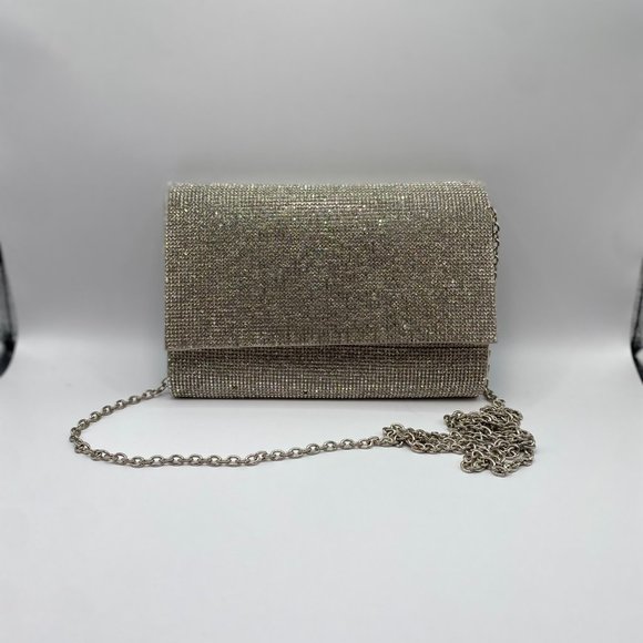 Aldo Sparkly Chain Rhinestone Bag - Picture 2 of 12